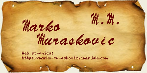 Marko Murašković vizit kartica